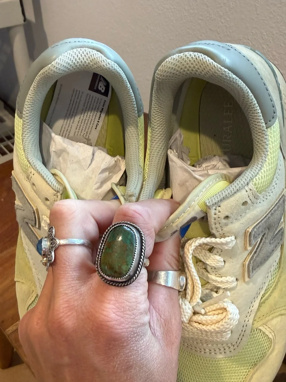 AURALEE x New Balance 475 'Aloe Wash Beechnut'